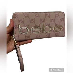 NWT Bebe Dusty Rose wristlet wallet
